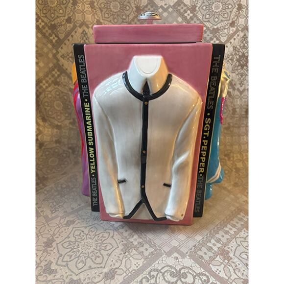 Beatles Trendsetters Cookie Jar with Lid by Vandor Vintage 2002 New - Picture 3 of 6